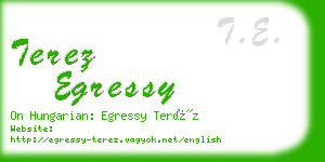 terez egressy business card